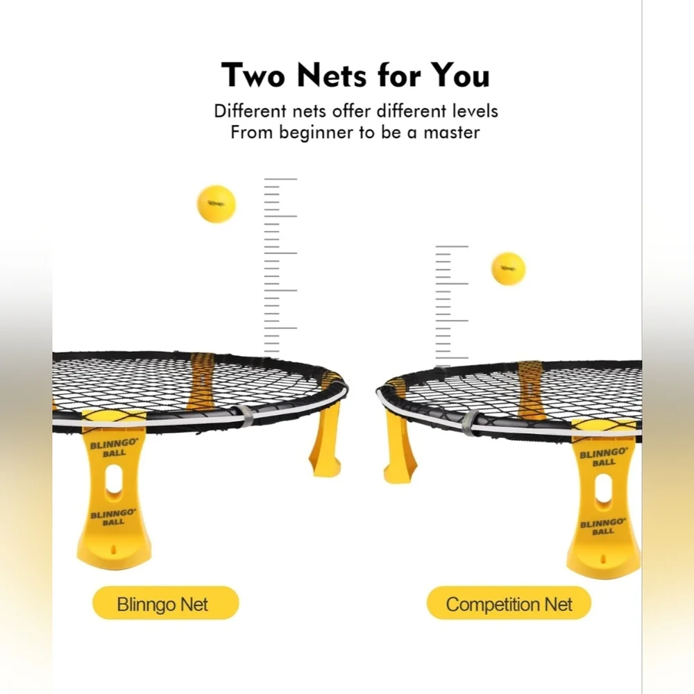 Blinngoball Roundnet Set with Carrying Bag & Strip Light – Pro Kit - Picture 2 of 10